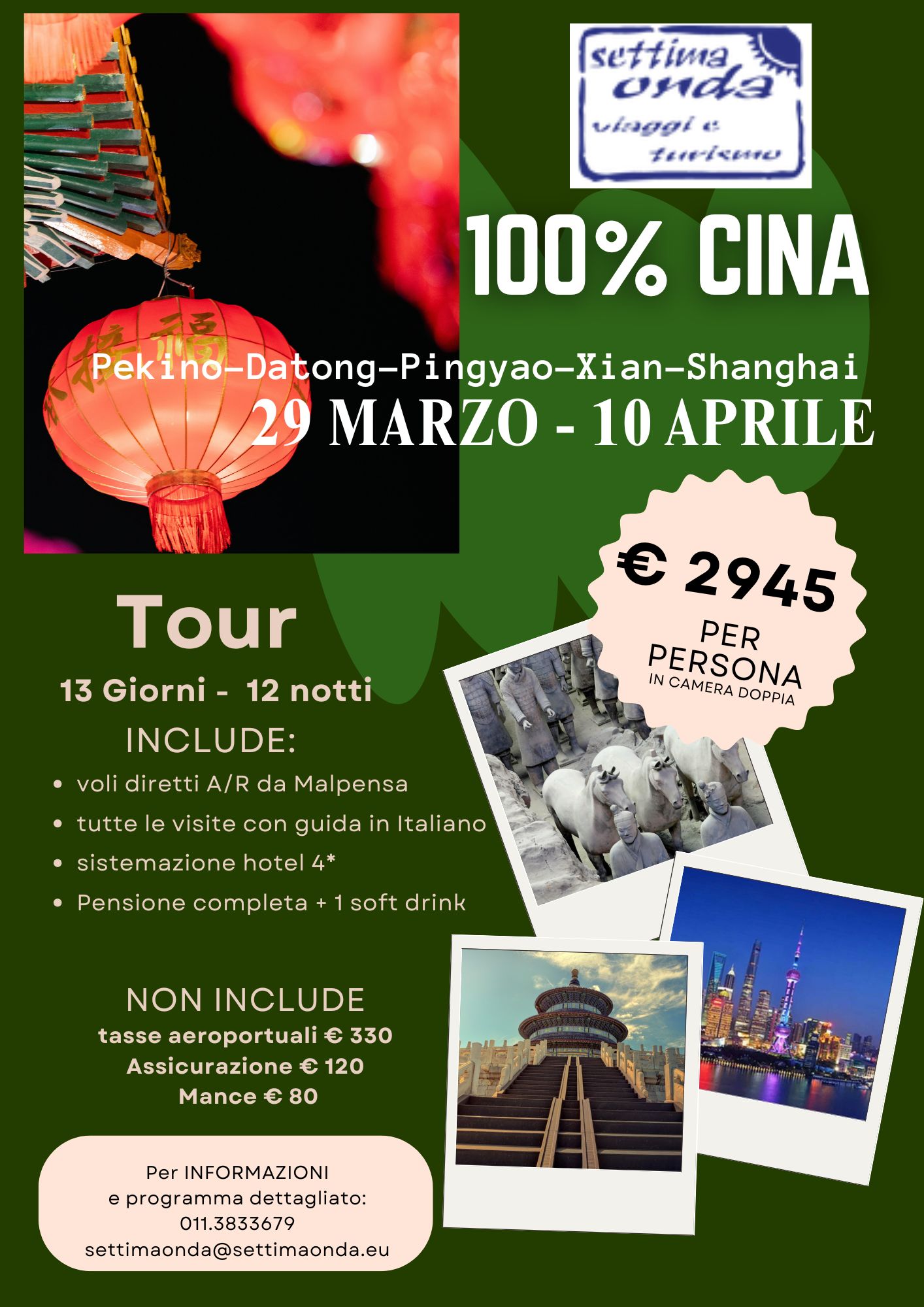 Viaggio di gruppo Cina
